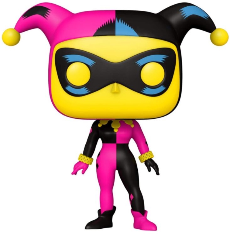 FUNKO ACTION FIGURES FUNKO POP DC: HARLEY QUINN BLACK LIGHT FUNKO ACTION FIGURES FUNKO POP DC: HARLEY QUINN BLACK LIGHT